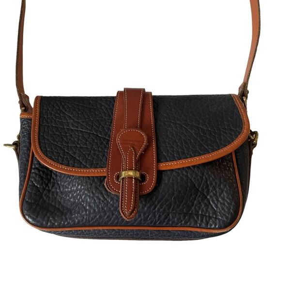 Dooney and Bourke All Weather Equestrian Crossbody Bag Navy Blue Vintage 90 EUC - Picture 14 of 15